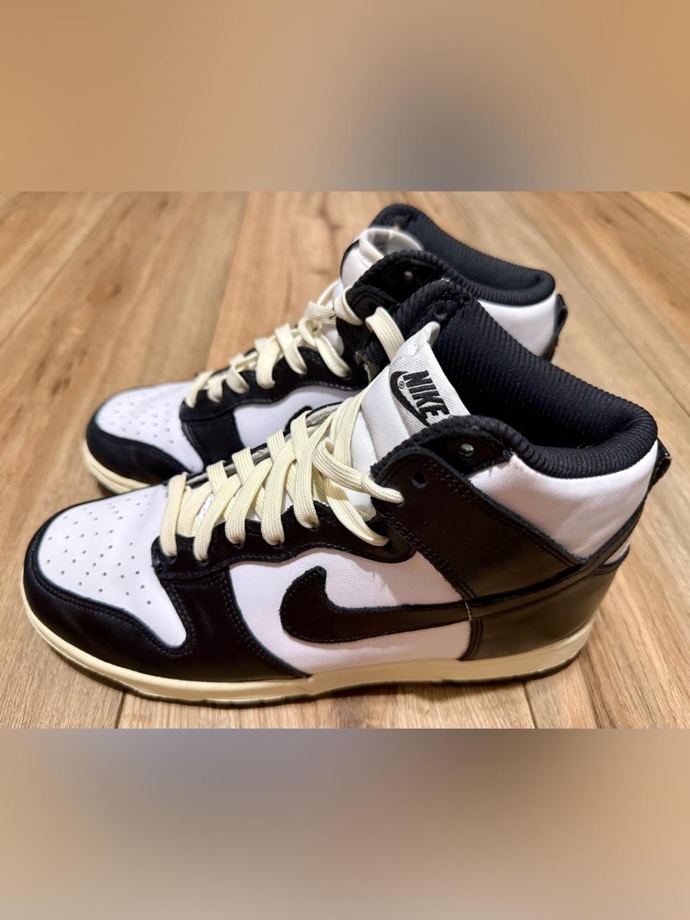 Nike Black and White High-Top Skate Sneakers